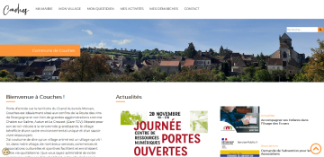 Visuel du site de la mairie de Couches